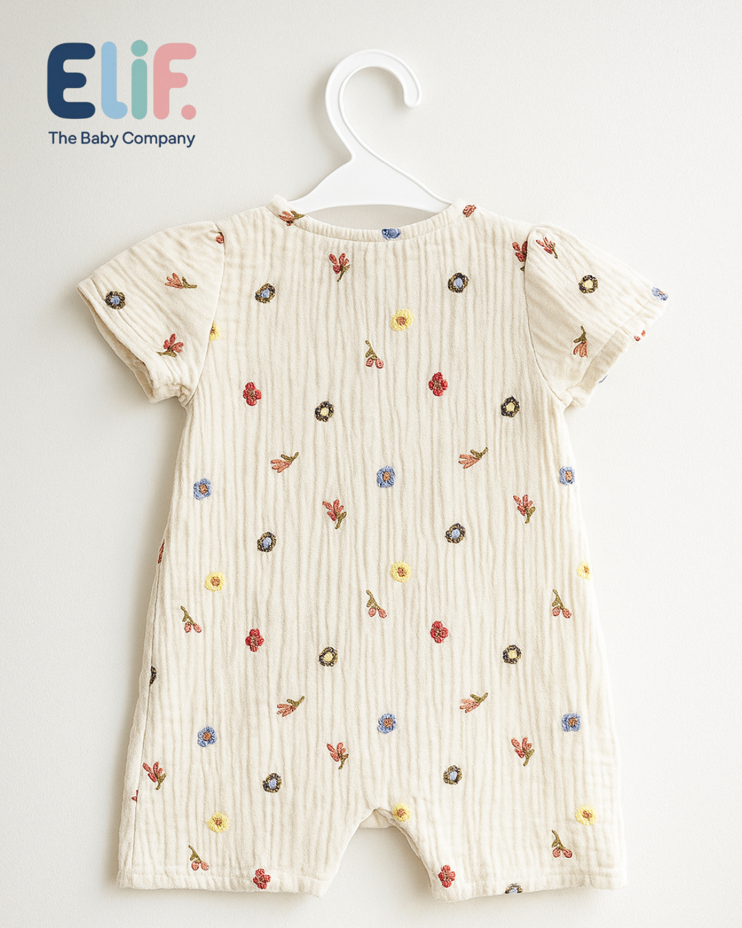 Muslin Embroidery Playsuit
